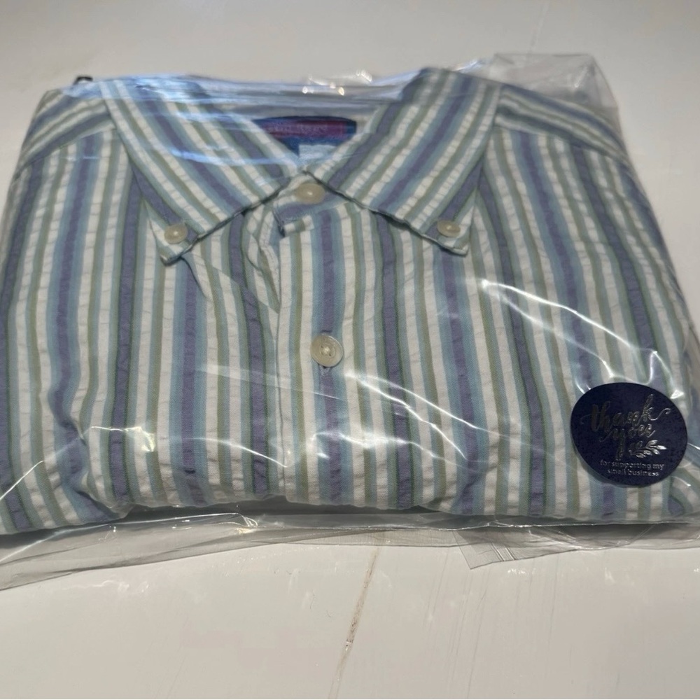 Austin Reed Striped Button-Down Shirt - Picture 9 of 9